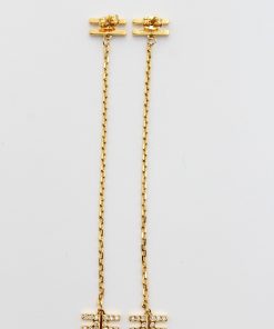 Orecchini Pendenti Strass Oro  Elisabetta Franchi